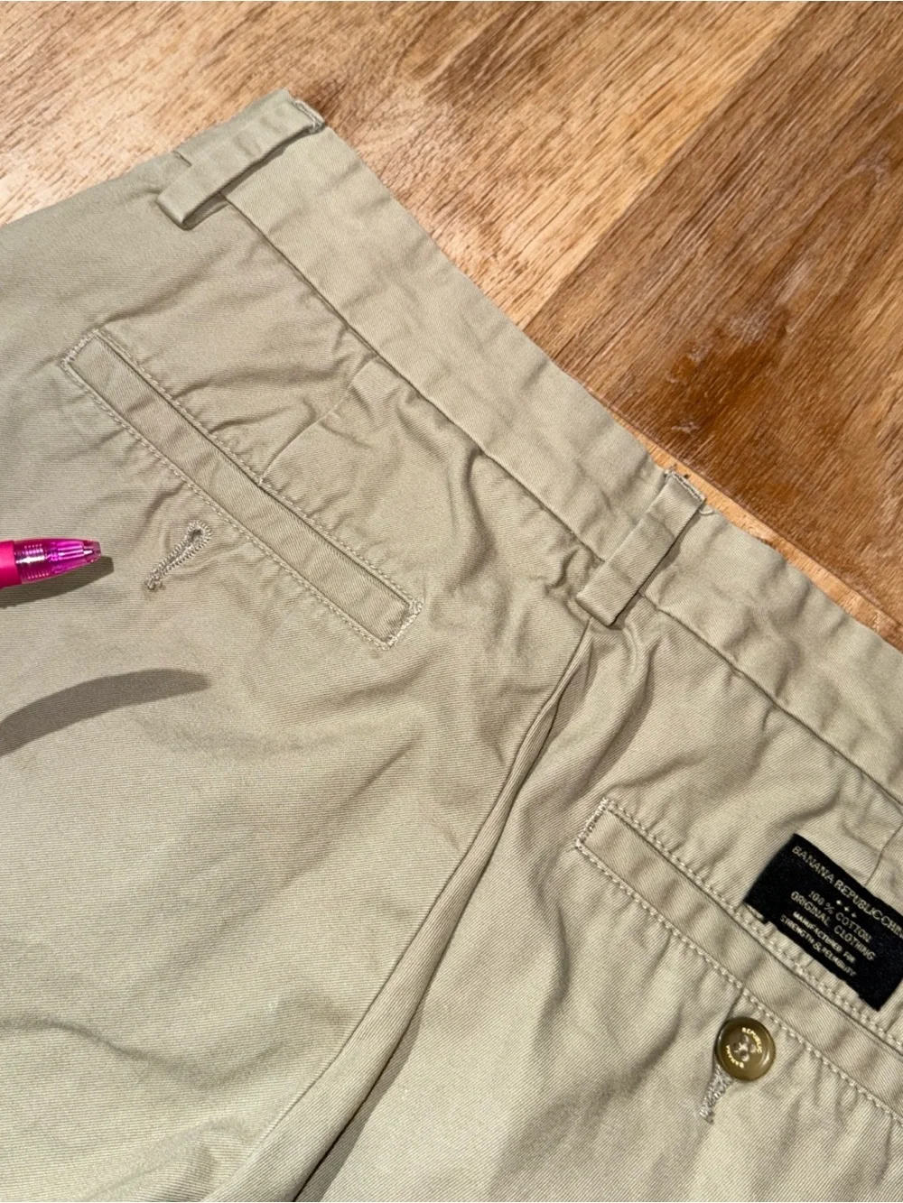 Banana Republic Pants Mens Size 31x30 Beige Emerson Chino Straight Leg Office